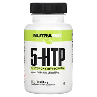 NutraBio, 5-HTP, 200 mg, 90 Veggie Capsules