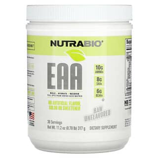 Nutrabio Labs, EAA, Raw Unflavored, 0.70 lb (317 g)