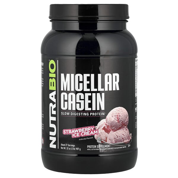 Micellar Casein, Strawberry Ice Cream, 2 lb (907 g)