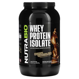 Nutrabio Labs, Whey Protein Isolate, Dutch Chocolate, 2 lb (907 g)