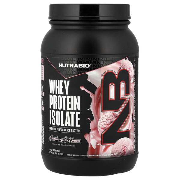 Whey Protein Isolate, Strawberry Ice Cream, 2 lb (907 g)