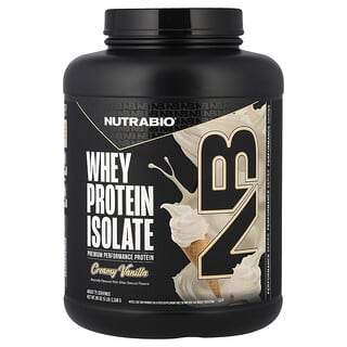 NutraBio, Whey Protein Isolate, Alpine Vanilla, 5 lb (2,268 g)