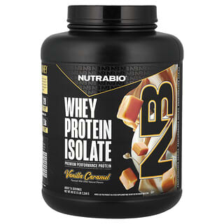 NutraBio, Whey Protein Isolate, Molkenproteinisolat, Vanille-Karamell, 2.268 g (5 lb.)