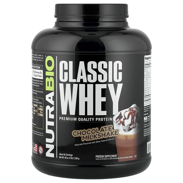 Classic Whey Protein, Chocolate Milkshake, 5 lbs (2,268 g)