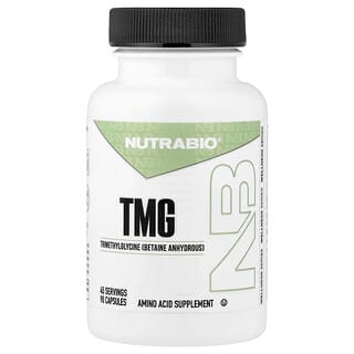 NutraBio, бетаин безводный, 90 капсул (500 мг в 1 капсуле)