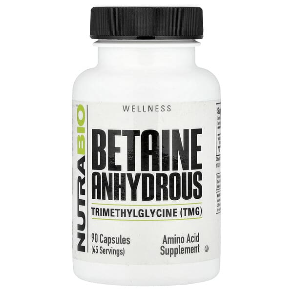 Betaine Anhydrous, 90 Capsules (500 mg Per capsule)