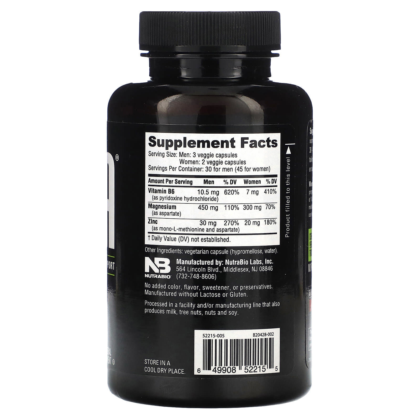 Nutrabio Labs, ZMA , 90 Capsules