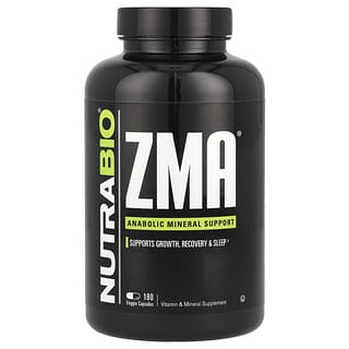 NutraBio, ZMA®, 180 Veggie Capsules