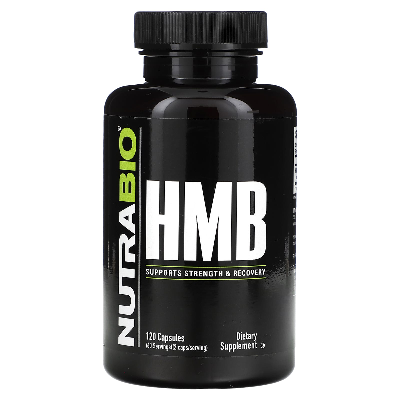 NutraBio HMB 1 000 Mg 120 Capsules 500 Mg Per Capsule