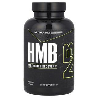 NutraBio, Performance, HMB, 1,000 mg, 120 Capsules (500 mg per Capsule)