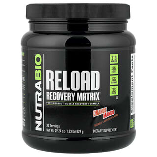 NutraBio, Reload Recovery Matrix, Orange Mango, 1.83 lb (829 g)