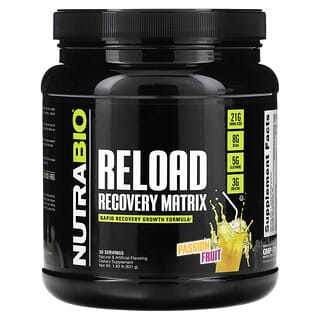 Nutrabio Labs, Reload Recovery Matrix, Passion Fruit, 1.83 lb (831 g)