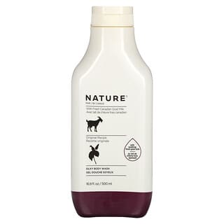 Nature by Canus, Leche fresca de cabra, Jabón líquido para el cuerpo sedoso, Original, 500 ml (16,9 oz. Líq.)