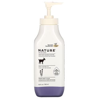 Nature by Canus, Leche fresca de cabra, Loción corporal cremosa, Aceite de lavanda, 350 ml (11,8 oz. Líq.)