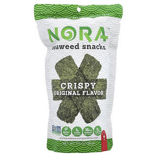 Nora Snacks, Снеки из морских водорослей, оригинальный хрустящий, 32 г (1,13 унции)