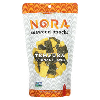Nora Snacks, Bocadillos de algas, Tempura original, 45,4 g (1,6 oz)