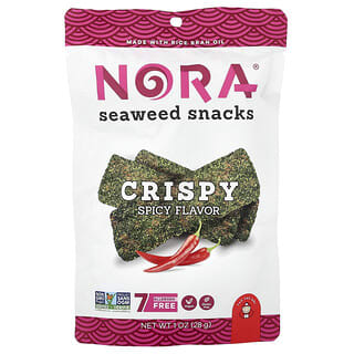 Nora Snacks, Seaweed Snacks, Crispy, Spicy, 1 oz (28 g)