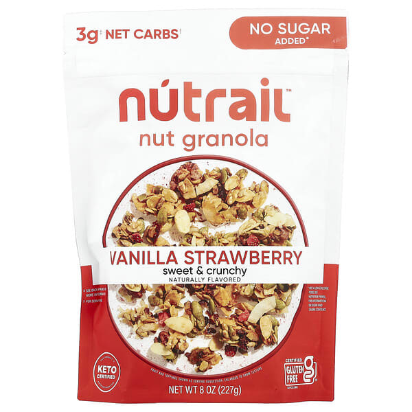 NuTrail, ナッツグラノーラ、バニラストロベリー、227g（8オンス）