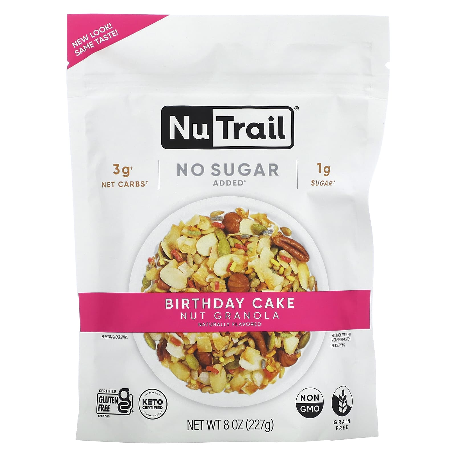NuTrail, Nut Granola, Birthday Cake, 8 oz (227 g)