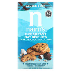 Nairn's Inc, Breakfast Oat Biscuits, Dark Chocolate & Coconut, 5.64 oz (160 g)