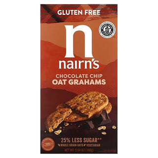 Nairn's Inc, Oat Grahams, Gluten Free, Chocolate Chip, 5.64 oz (160 g)