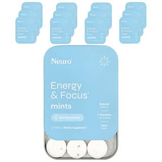 NeuroGum, 에너지 & 집중력 민트, 페퍼민트, 12팩, 각 12개