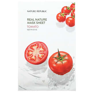 Nature Republic, Real Nature Beauty Mask Sheet, с томатами, 1 тканевая маска, 23 мл (0,77 жидк. Унции)