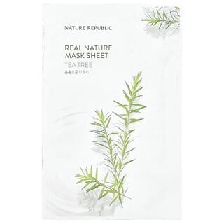 Nature Republic, Real Nature Beauty Mask Sheet, Tea Tree, 1 Sheet, 0.77 fl oz (23 ml)