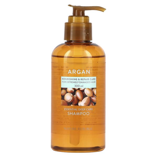 Nature Republic, Argan, Essential Deep Care Shampoo, For Extremely Damaged Hair, 10.14 fl oz (300 ml)