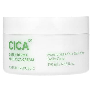 Nature Republic, CICA D1, Crème Green Derma Mild à l'acide cica, 190 ml