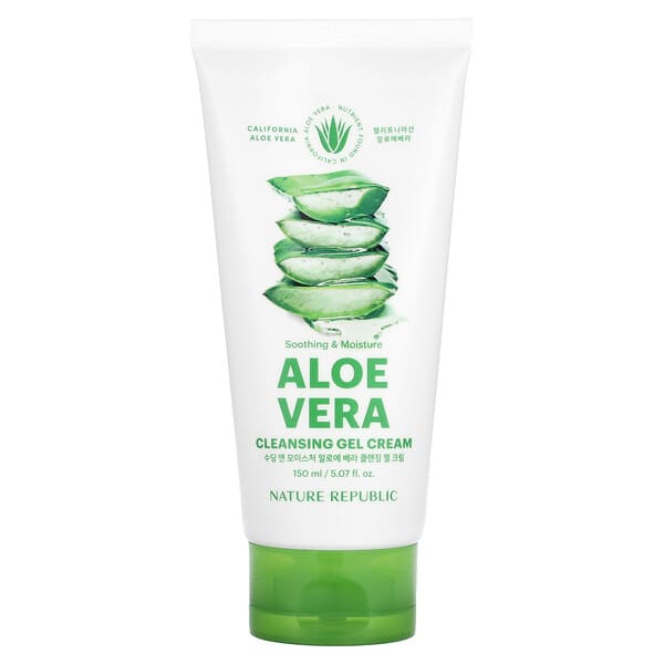 Nature Republic, Aloe Vera Cleansing Gel Cream, 5.07 fl oz (150 ml)