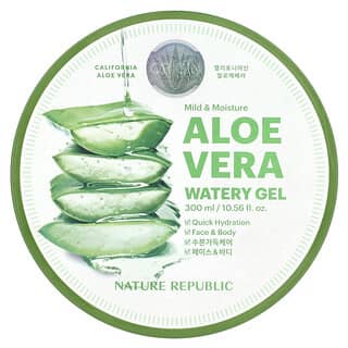 Nature Republic, Mild & Moisture, Aloe Vera Watery Gel, wässrige Aloe-Vera-Gel, 300 ml (10,56 fl. oz.)