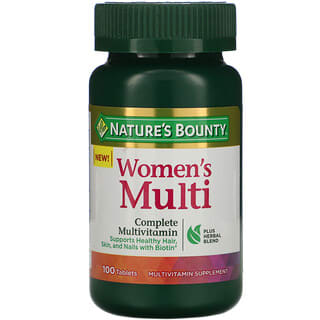 Nature's Bounty, Multivitamínico completo para mujeres, 100 comprimidos