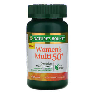 Nature's Bounty, فيتامينات متعددة مخصصة للنساء بعمر 50 سنة وما فوق، فيتامينات متعددة كاملة، 80 قرص 