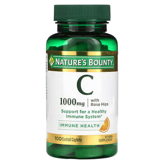 Nature's Bounty, Vitamine C et cynorrhodons, 1000 mg, 100 capsules enrobés