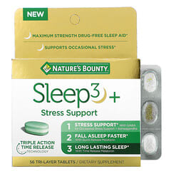 Nature's Bounty‏, Sleep3+, סיוע במצבי חרדה ולחץ, 56 טבליות תלת-שכבתיות