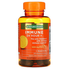 Nature's Bounty, Imunidade 24 horas +, 500 mg, 50 Cápsulas Softgel