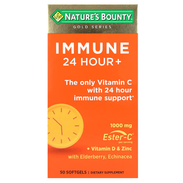 Gold Series, Immune 24 Hour+, 50 Softgels