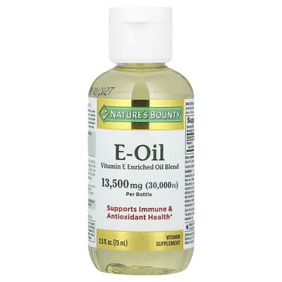 Nature's Bounty, Vitamin E Oil, 75 ml (2.5 fl oz)