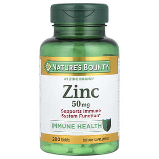 Nature's Bounty, Zinc, 50 mg, 200 capsules