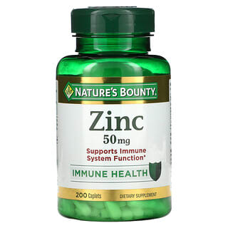 Nature's Bounty, Zinc, 50 mg, 200 Tablets