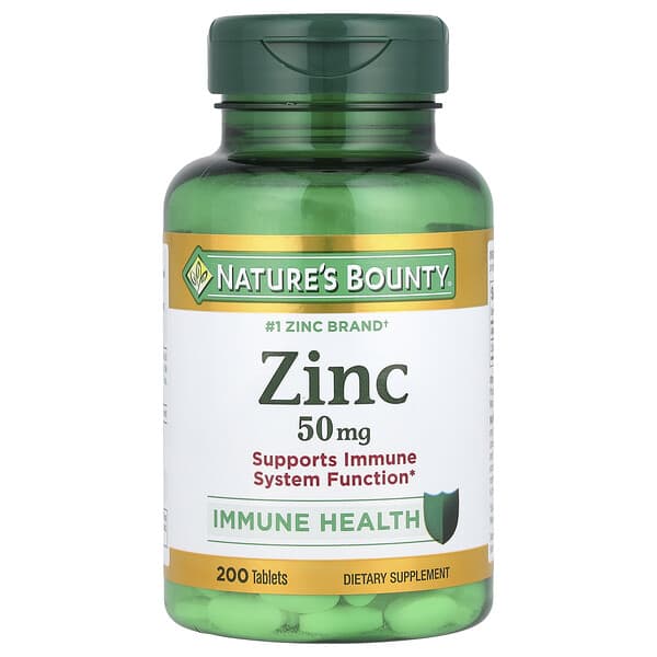 Zinc, 50 mg, 200 Tablets