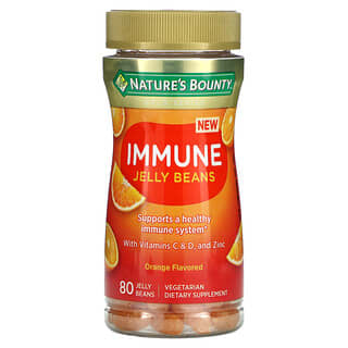 Nature's Bounty, Мармелад для укрепления иммунитета, с витаминами C и D и цинком, апельсин, 80 мармеладов