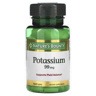 Nature's Bounty, Potasio, 99 mg, 100 cápsulas