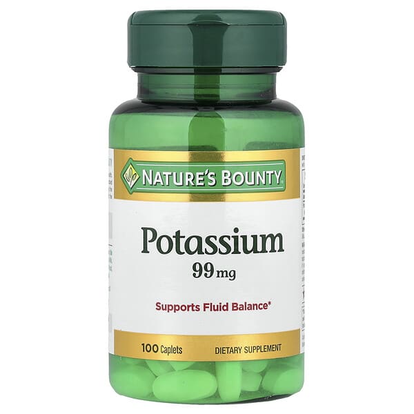 Potassium, 99 mg, 100 Caplets