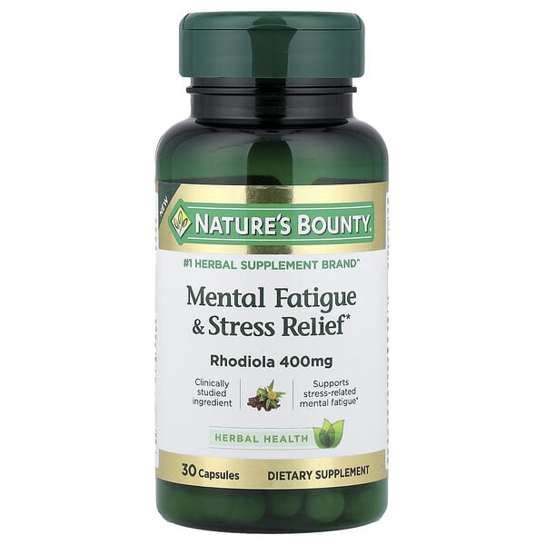 Mental Fatigue & Stress Relief, 400 mg, 30 Capsules