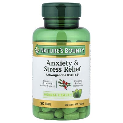 Nature's Bounty, Anxiety and Stress Relief, 90 Tablets