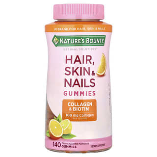 Nature's Bounty, Caramelle gommose per capelli, pelle e unghie, agrumi tropicali, 140 caramelle gommose