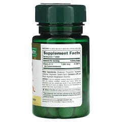 Nature's Bounty, Vitamin B-12, 1,000 Mcg, 100 Coated Tablets