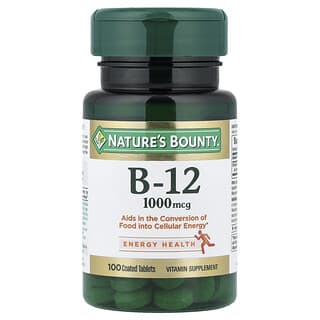 Nature's Bounty, 維生素 B-12，1000 微克，100 片腸溶片